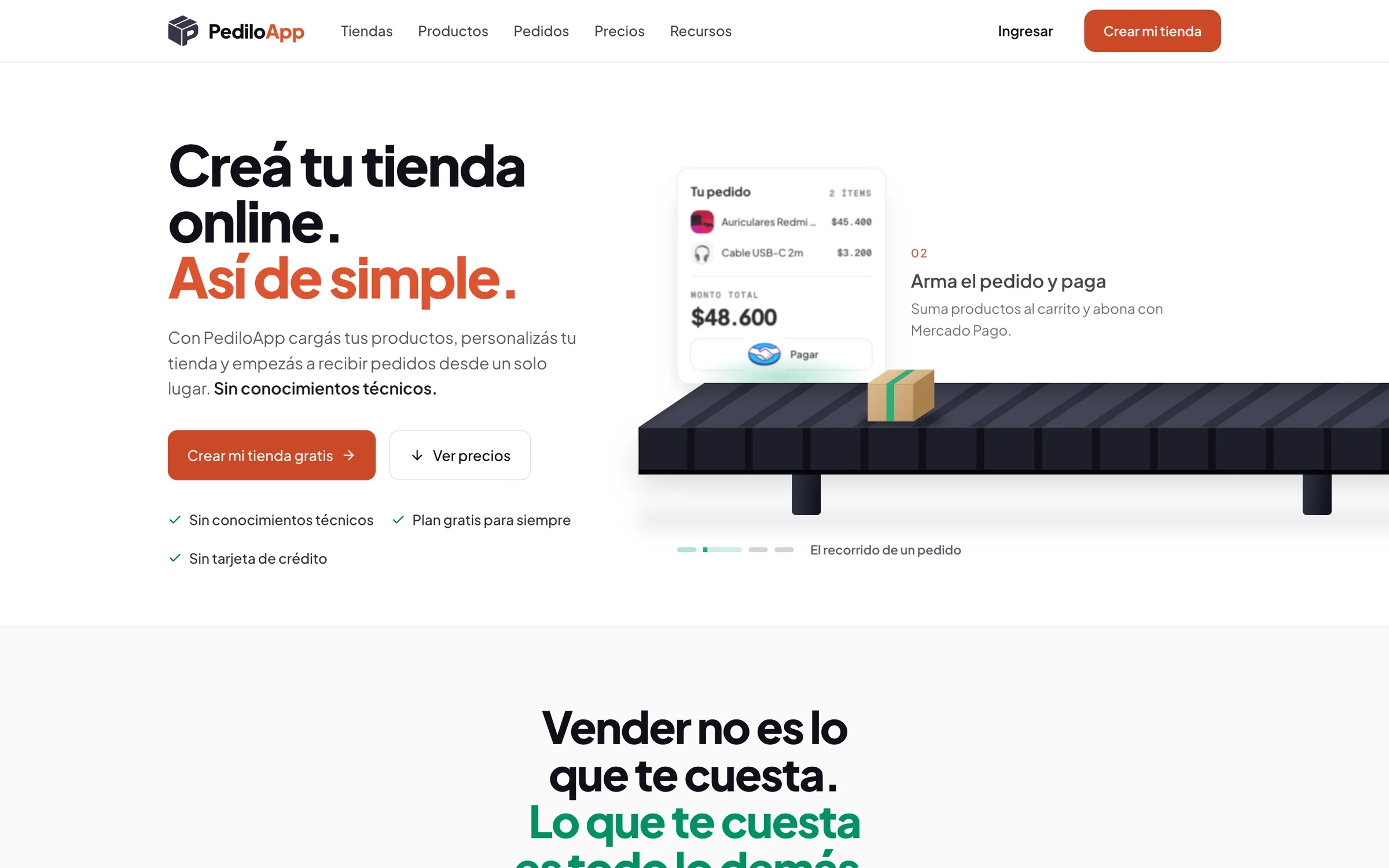 Landing de PediloApp